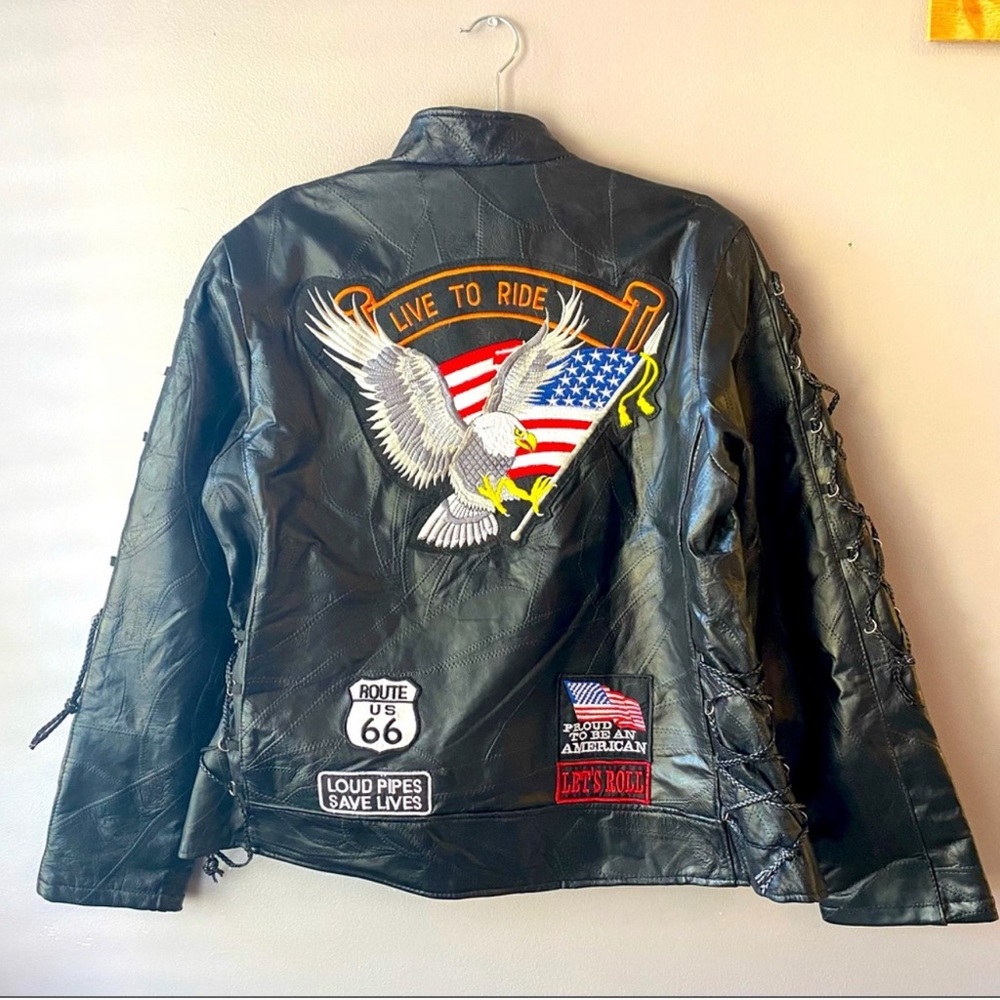 Biker leather jacket in great condition